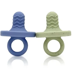 Best 2 Pack Silicone Teethers Pacifiers|Silicone Teethers