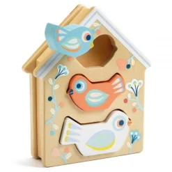 Baby Birdi Wooden Sorting Box and Stacking Birds Games & Puzzles