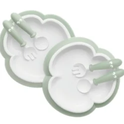 Outlet Baby Plate, Spoon and Fork - 2 sets Tableware