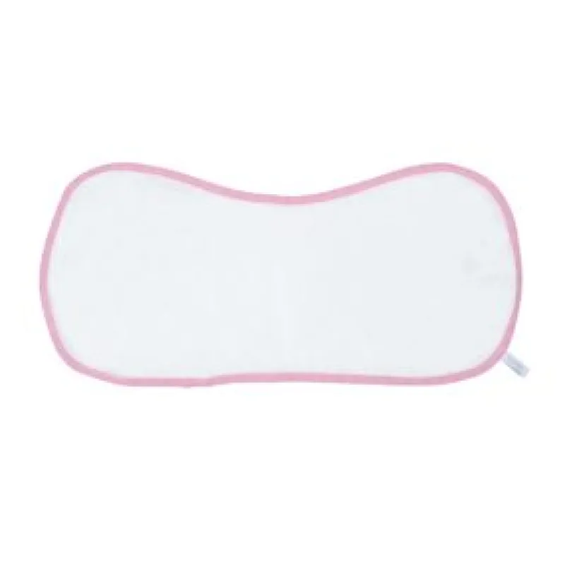 Sale Bamboo Burp Cloth - White/Pink Bibs & Burp Cloths