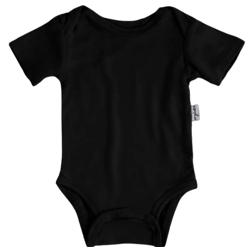 Hot Bamboo Short Sleeve Bodysuits - Solids Onesies