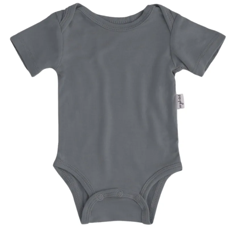 Hot Bamboo Short Sleeve Bodysuits - Solids Onesies