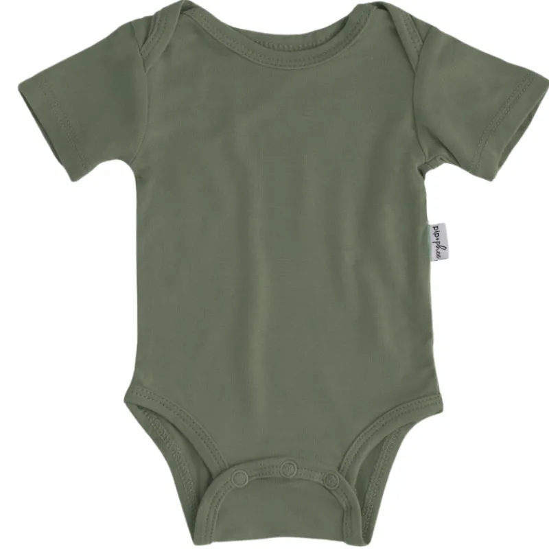 Hot Bamboo Short Sleeve Bodysuits - Solids Onesies
