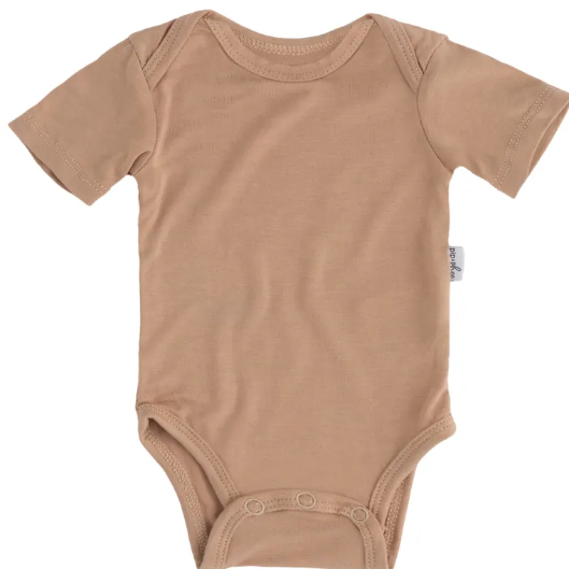 Hot Bamboo Short Sleeve Bodysuits - Solids Onesies