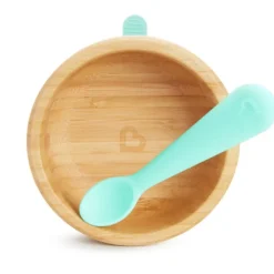 Bambou Suction Bowl & Spoon Set Tableware