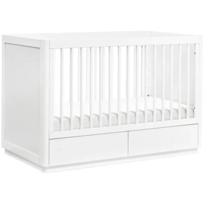 Sale Bento 3-in-1 Convertible Storage Crib with Toddler Bed Conversion Kit Cribs