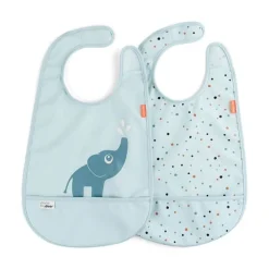 Sale Bib with Velcro - 2 Pack Bibs & Burp Cloths