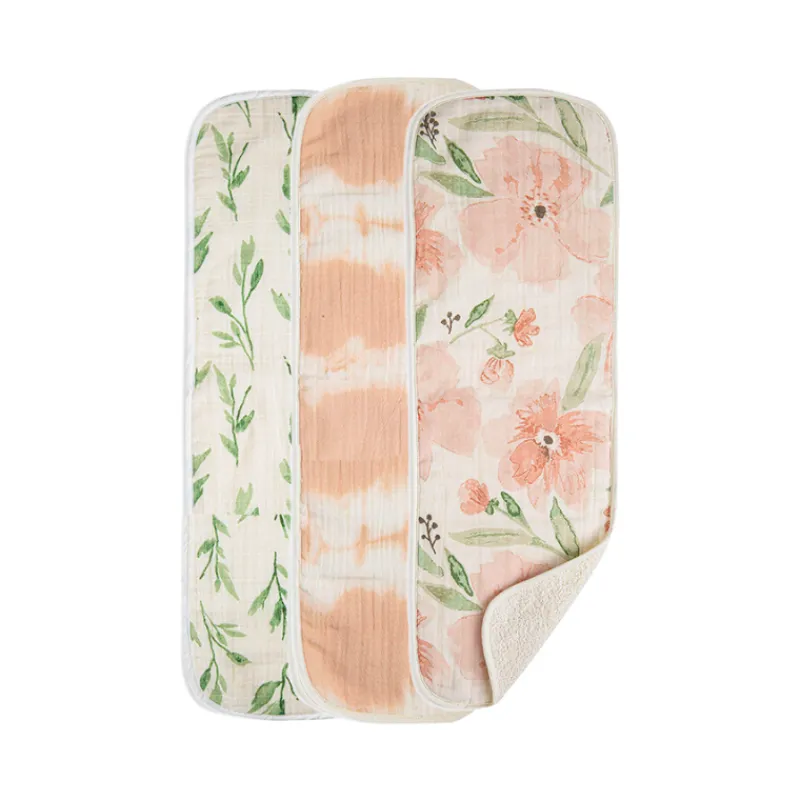 New Burp Cloth Set - 3 Pack Bibs & Burp Cloths