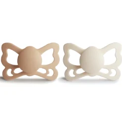 Clearance Butterfly Anatomical Silicone Pacifier 6-18 Months - 2 Pack Pacifiers