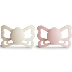 Clearance Butterfly Anatomical Silicone Pacifier 6-18 Months - 2 Pack Pacifiers
