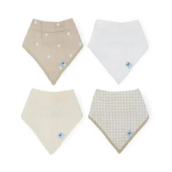 Best Cotton Muslin + Fleece Bandana Bib Bibs & Burp Cloths