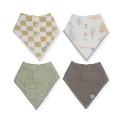 Best Cotton Muslin + Fleece Bandana Bib Bibs & Burp Cloths