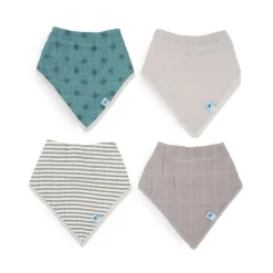 Best Cotton Muslin + Fleece Bandana Bib Bibs & Burp Cloths
