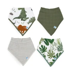 Best Cotton Muslin + Fleece Bandana Bib Bibs & Burp Cloths