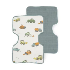 Cotton Muslin Burp Cloth - 2 - Pack Bibs & Burp Cloths