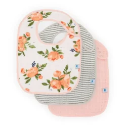 Hot Cotton Muslin Classic Bibs - 3 Pack Bibs & Burp Cloths