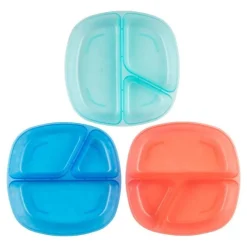 New Divided Plates - 3 Pack Tableware