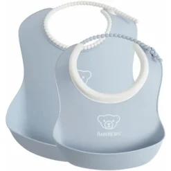 New Feeding Bib Set - 2 Pack Bibs & Burp Cloths