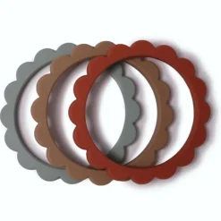 Online Flower Teething Bracelet - 3 Pack Silicone Teethers