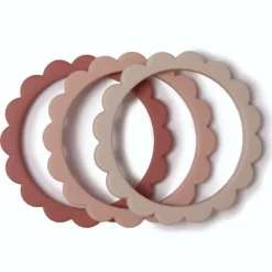 Online Flower Teething Bracelet - 3 Pack Silicone Teethers