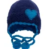 Clearance Heart Ski Hat - Navy Hats