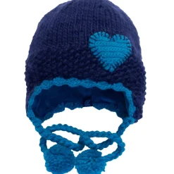Clearance Heart Ski Hat - Navy Hats