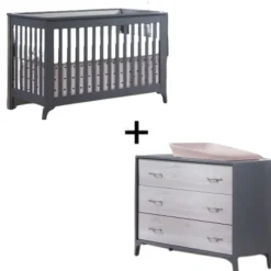 Sale Metro Convertible Crib and 3 Drawer Dresser Combo Cribs