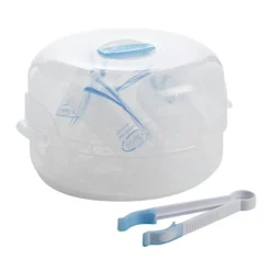 Clearance Microwave Steam Sterilizer w/ Tongs Bottle Feeding