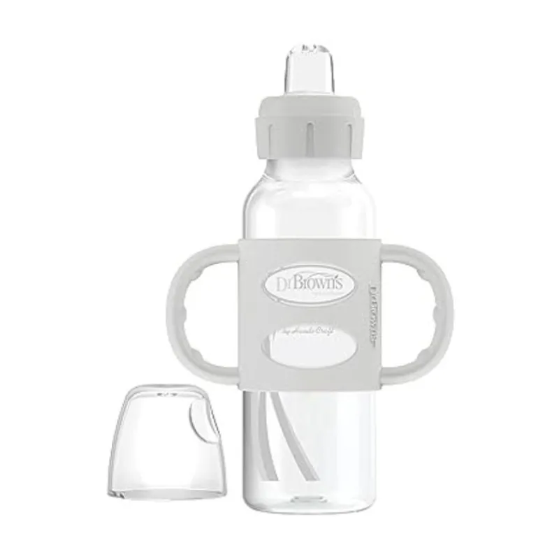 Clearance Milestones Narrow Sippy Bottle with Silicone Handles Bottle Feeding