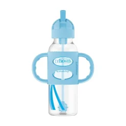 Best Milestones Narrow Sippy Straw Bottle with Silicone Handles Bottle Feeding