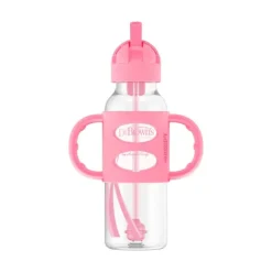 Best Milestones Narrow Sippy Straw Bottle with Silicone Handles Bottle Feeding