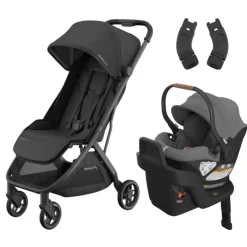 Minu V3 Stroller + Aria Infant Car Seat + Car Seat Adapters Travel System Lightweight & Travel Strollers|Infant Car Seats
