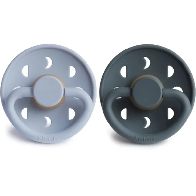 Best Moon Natural Rubber Baby Pacifier - 2 Pack Pacifiers|Pacifier Sets