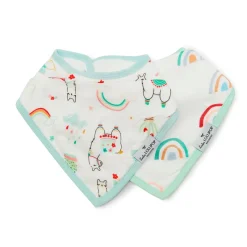 Muslin Bandana Bib Set - 2 Pack Bibs & Burp Cloths