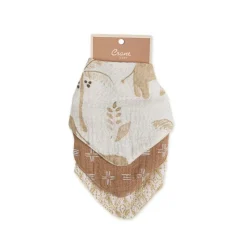 Sale Muslin Bib Set - 3 Pack Bibs & Burp Cloths