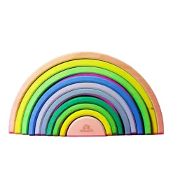 Clearance Neon Stacking Rainbows - 10 Piece Building Toys
