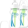 New Options 9oz Glass Wide-Neck Bottle - 2 Pack Bottle Feeding