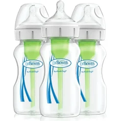 Discount Options+ 9oz Wide-Neck Bottle Polypropylene - 3pk Bottle Feeding