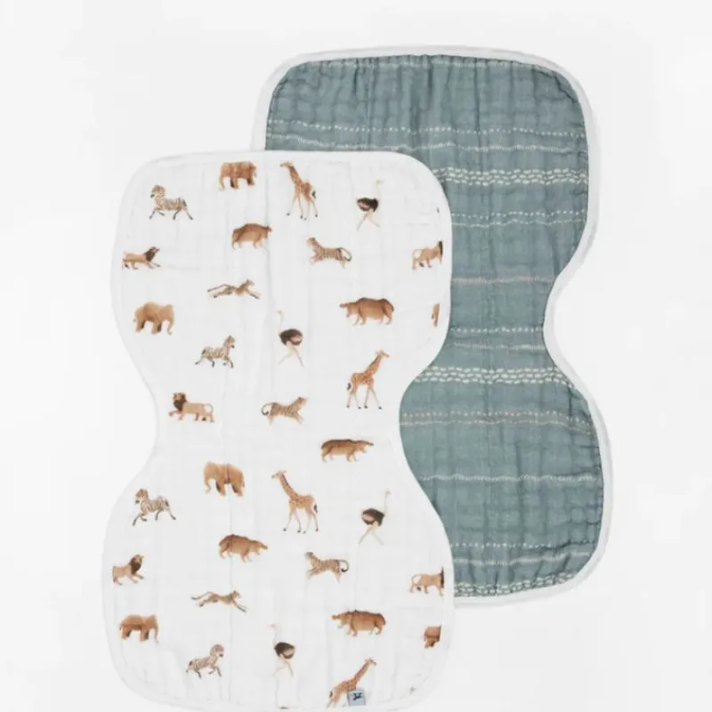 Sale Organic Burp Cloth - 2 Pack Bibs & Burp Cloths