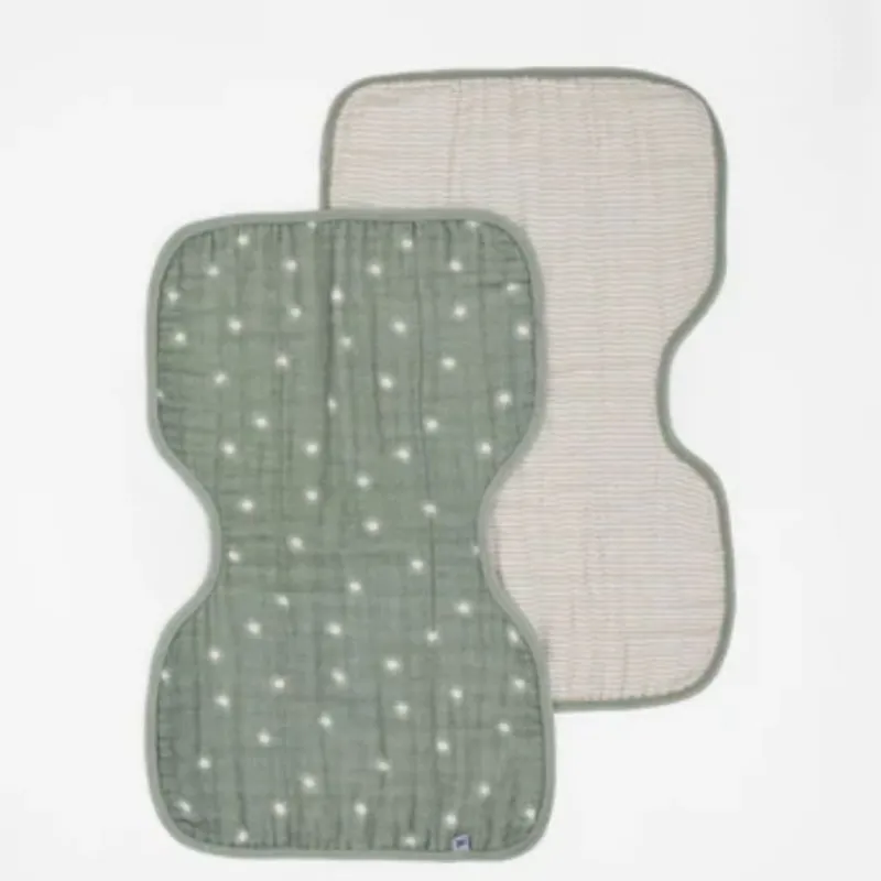 Sale Organic Burp Cloth - 2 Pack Bibs & Burp Cloths