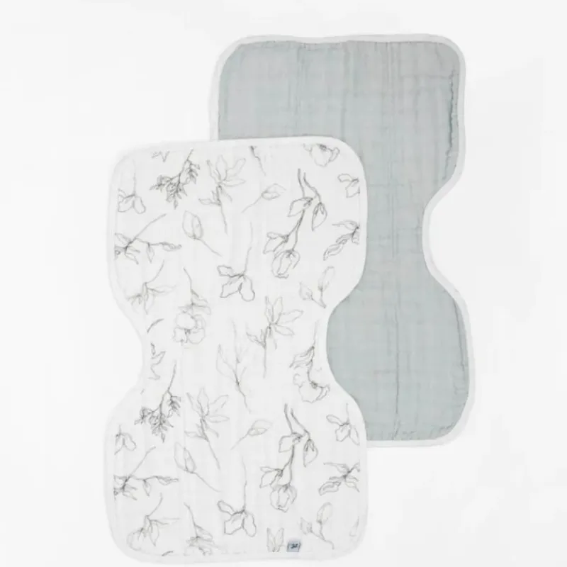 Sale Organic Burp Cloth - 2 Pack Bibs & Burp Cloths