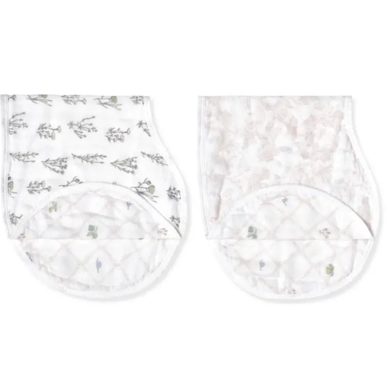 Clearance Organic Cotton Burpy Bibs - 2 Pack Bibs & Burp Cloths