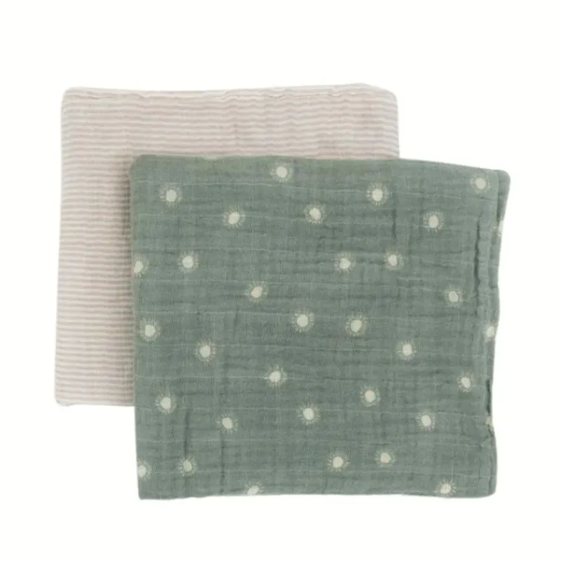 Hot Organic Cotton Muslin Swaddle Blanket - 2 Pack Swaddles