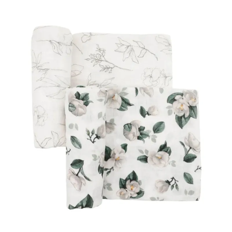 Hot Organic Cotton Muslin Swaddle Blanket - 2 Pack Swaddles