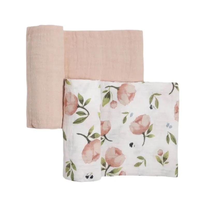 Hot Organic Cotton Muslin Swaddle Blanket - 2 Pack Swaddles
