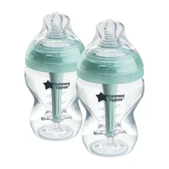 9oz Advanced Anti-Colic Baby Bottle with Slow Flow Breast-Like Nipple-2 Pack Bottle Feeding