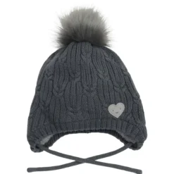 Hot Pom Pom Heart Hat Hats