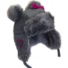 Outlet Pom Trapper Hat - Grey Hats