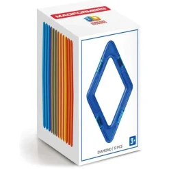 New Rainbow Magnetic Shapes - 12 Pieces Building Toys