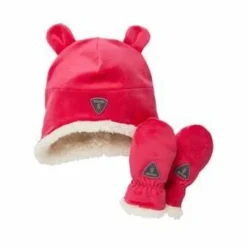 Hot Sherpa Toque and Mittens Set Hats